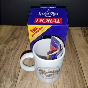 Doral Special Offer Coffee Tea Mug Tobaccoville NC North Carolina Original Box